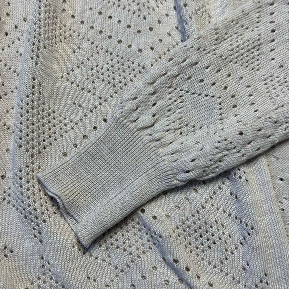 Cyrus Open Work Cardigan - Tan / S - Picture 4 of 4